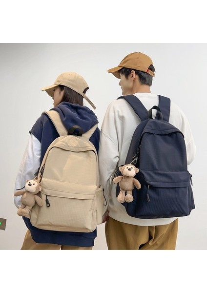 2024 Bahar Yeni Öğrenci Sırt Çantası Okul Çantası Basit Kore Tarzı Sırt Çantası Kadın Seyahat Eğlence Çantası (Yurt Dışından) modelleri
