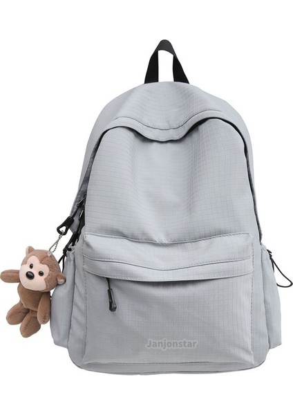 2024 Bahar Yeni Öğrenci Sırt Çantası Okul Çantası Basit Kore Tarzı Sırt Çantası Kadın Seyahat Eğlence Çantası (Yurt Dışından)