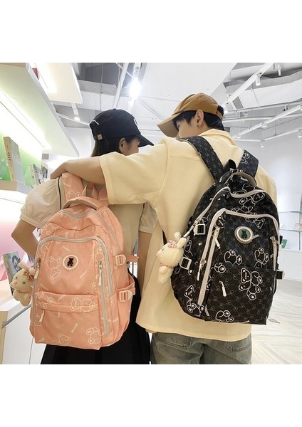 2023 Ilkbahar ve Yaz Yeni Trendy Moda Sırt Çantası Büyük Kapasiteli Su Geçirmez Öğrenci Okul Çantası Kişiselleştirilmiş Rahat Naylon Sırt Çantası (Yurt Dışından) modelleri