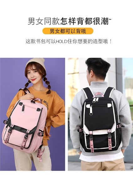 Eğlence Sırt USB Açık Seyahat Öğrenci Okul Büyük Kapasiteli Çanta (Yurt Dışından) indirimleri