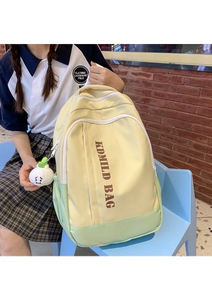 Ortaokul Öğrencisi Okul Çantası 2023 Yeni Basit Seyahat Sırt Çantası Kadın Üniversite Öğrencisi Büyük Kapasiteli Sırt Çantası (Yurt Dışından) indirimleri