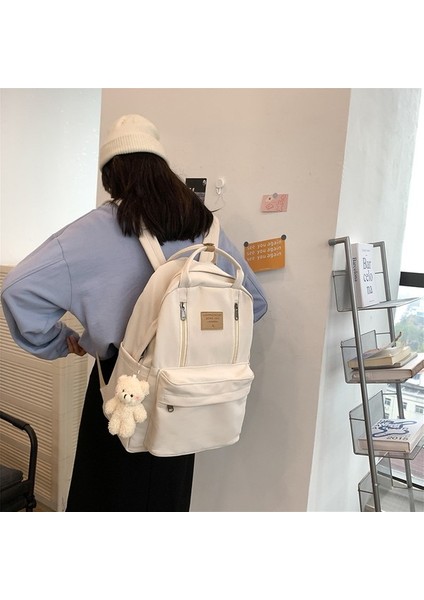 Okul Çantası Kadın Ortaokul Öğrencisi Orta Okul Öğrencisi Büyük Kapasiteli Sırt Çantası Seyahat Üniversite Öğrencisi Basit Ins Çok Yönlü Erkek Sırt Çantası (Yurt Dışından) fırsatları