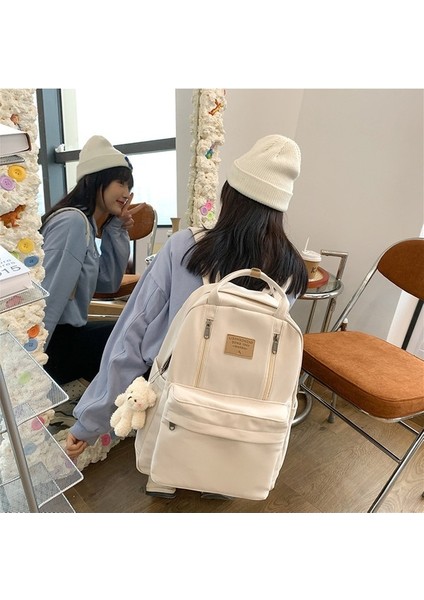 Okul Çantası Kadın Ortaokul Öğrencisi Orta Okul Öğrencisi Büyük Kapasiteli Sırt Çantası Seyahat Üniversite Öğrencisi Basit Ins Çok Yönlü Erkek Sırt Çantası (Yurt Dışından) indirimleri