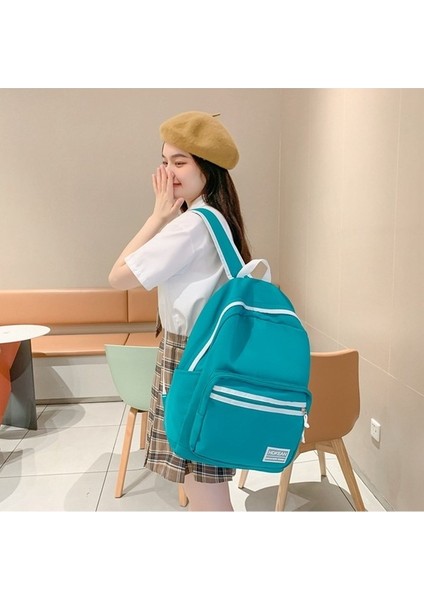 Yeni Okul Sırt Çantası Basit Çift Sırt Çantası Büyük Kapasiteli Ortaokul Öğrencisi Lise Öğrencisi Okul Çantası (Yurt Dışından) fırsatları