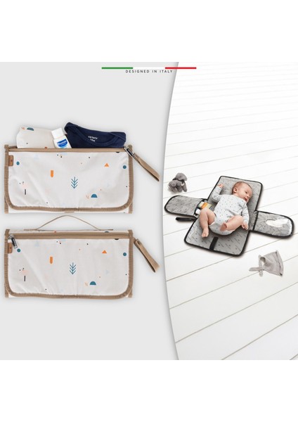 Elelelife Bebek Bakım Alt Açma Çantası Natura Bej