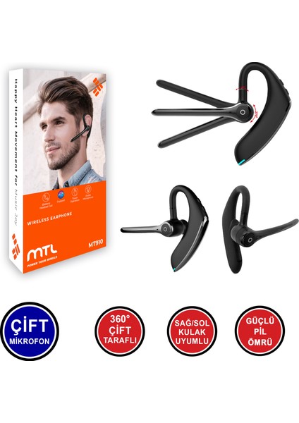 Tws Bluetooth Kablosuz Kulaklık MT910 Aksesuar