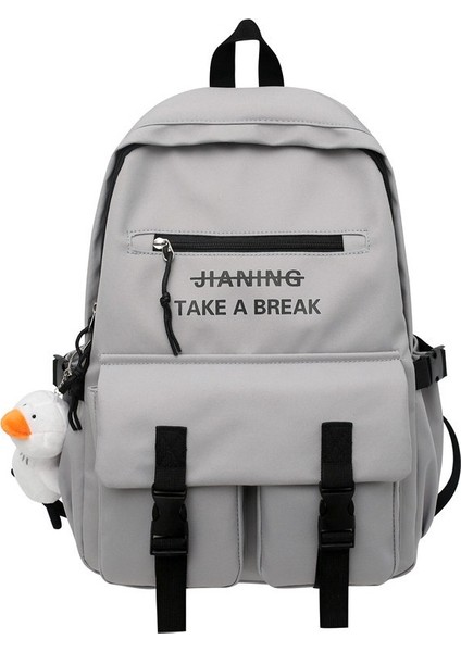 Sırt Erkek Gündelik Sırt Büyük Kapasiteli Okul Kadın Ortaokul Üniversite Öğrencileri Kore Versiyonu Düz Renk Tüm Maç Çanta (Yurt Dışından) modelleri