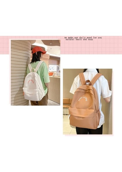 Kore Versiyonu Sırt Trendi Ortaokul Öğrenci Büyük Kapasiteli Açık Seyahat Hafif Sırt Çantası (Yurt Dışından) modelleri