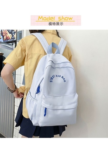 Kore Versiyonu Sırt Trendi Ortaokul Öğrenci Büyük Kapasiteli Açık Seyahat Hafif Sırt Çantası (Yurt Dışından) fırsatları