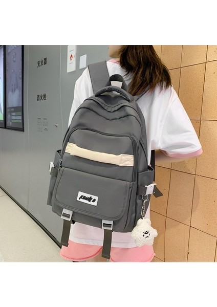 Yeni Ortaokul Öğrencisi Okul Çantası Kızlar Büyük Kapasiteli Sırt Çantası Rahat Moda Ortaokul Öğrencisi Sırt Çantası Ultra Hafif (Yurt Dışından) fiyatları