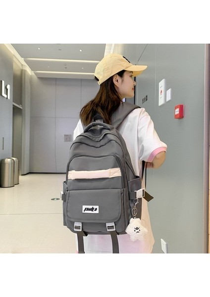 Yeni Ortaokul Öğrencisi Okul Çantası Kızlar Büyük Kapasiteli Sırt Çantası Rahat Moda Ortaokul Öğrencisi Sırt Çantası Ultra Hafif (Yurt Dışından) modelleri