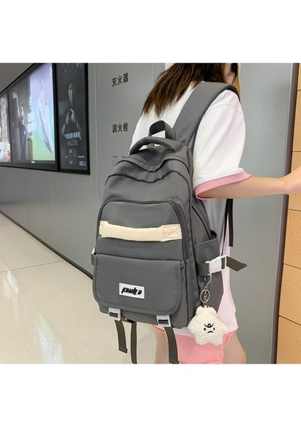 Yeni Ortaokul Öğrencisi Okul Çantası Kızlar Büyük Kapasiteli Sırt Çantası Rahat Moda Ortaokul Öğrencisi Sırt Çantası Ultra Hafif (Yurt Dışından) fırsatları