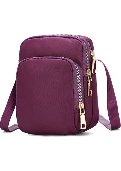 2023 Yeni Bayan Rahat Tek Omuz Cep Telefonu Çantası Hafif Eğik Omuz Küçük Çanta Su Geçirmez Naylon Sıfır Cüzdan Mini Kadın Çantası (Yurt Dışından) fiyatları