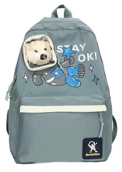 2023 Yeni Öğrenci Sırt Çantası Sevimli Ayı Rahat Büyük Kapasiteli Ortaokul Kampüsü Okul Çantası (Yurt Dışından)