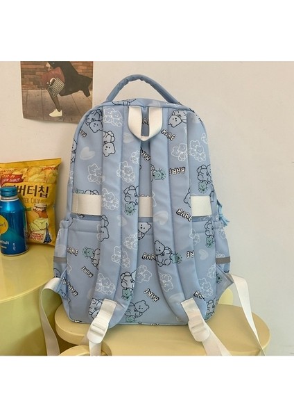 Okul Sezonu Karikatür Sevimli Okul Kadın Ortaokul Öğrencisi Kampüs Sırt Ayı Baskı Sırt Çantası (Yurt Dışından) indirimleri