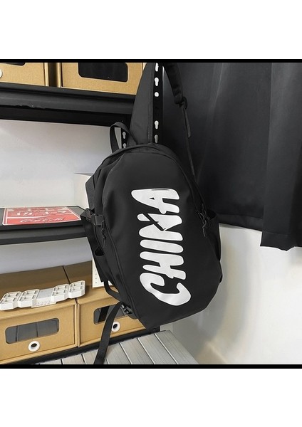 2023 Kişiselleştirilmiş Mektup Orta Okul Öğrenci Okul Çantası Yeni Moda Trendi Sırt Çantası Kadınlar Için Büyük Kapasiteli Rahat Sırt Çantası (Yurt Dışından) fiyatları