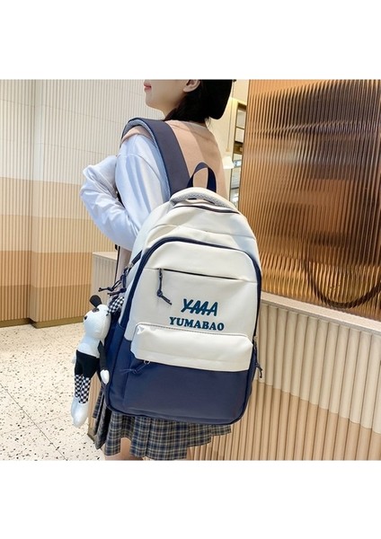 Okul Çantaları Kız Ortaokul Lise Üniversite Öğrencileri Büyük Kapasiteli Seyahat Sırt Çantası (Yurt Dışından) modelleri