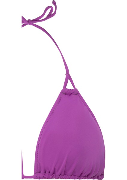 Aquaviva Kadın Mor Stella Boyundan Bağlı Yanı Ipli Üçgen Bikini Takımı modelleri