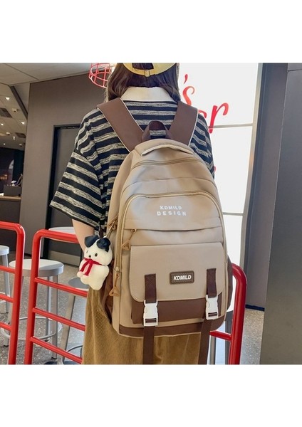 Erkekler ve Kadınlar Için Öğrenci Okul Çantaları, Kore Tarzı Gündelik Basit Büyük Kapasiteli Sırt Çantası 2023 Yeni Seyahat Sırt Çantası (Yurt Dışından) modelleri