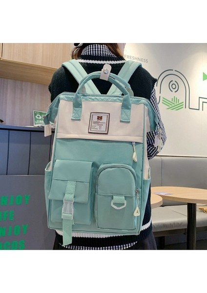 Sırt Küçük Taze Kız Boş Büyük Kapasiteli Ortaokul Öğrenci Çantası (Yurt Dışından) modelleri