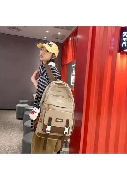 Erkekler ve Kadınlar Için Öğrenci Okul Çantaları, Kore Tarzı Gündelik Basit Büyük Kapasiteli Sırt Çantası 2023 Yeni Seyahat Sırt Çantası (Yurt Dışından) fiyatları