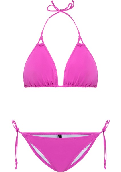 Aquaviva Kadın Lila Stella Boyundan Bağlı Yanı Ipli Üçgen Bikini Takımı