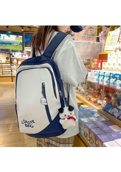 2023 Yeni Renk Eşleştirme Orta Okul Çantası Ortaokul Kız Üniversite Öğrencisi Basit Büyük Kapasiteli Erkek Sırt Çantası (Yurt Dışından) fırsatları