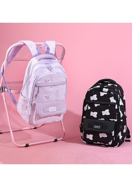 Kampüs Küçük Taze Omuzdan Askili Çanta Kadın Ortaokul Öğrencisi Okul Çantası Kadın Sevimli Tavşan Baskı Öğrenci Sırt Çantası (Yurt Dışından) modelleri