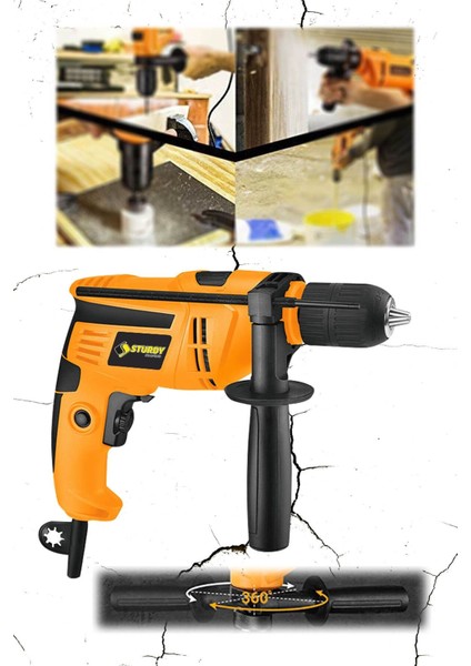 Japon Techno Hummer Drill 2920 V 35.000 Rpm Sjs Metal Sanzıman Darbeli 13 mm Devir Ayarlı Matkap