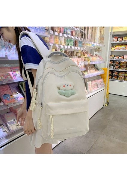 Kadınlar Için Küçük Taze Okul Sevimli Ortaokul Öğrenci Sırt Büyük Kapasiteli Düz Sırt Çantası (Yurt Dışından) modelleri