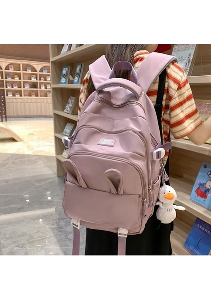 Sevimli Tavşan Kulak Okul Büyük Kapasiteli Sırt Küçük Taze Sırt Çantası (Yurt Dışından) fiyatları