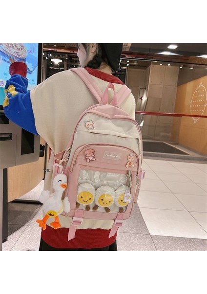 Sevimli Okul Çantası Bayan Lise Öğrencileri Ortaokul Öğrencileri Ilkokul Öğrencileri Büyük Kapasiteli Sırt Çantası Modaya Uygun (Yurt Dışından) fiyatları