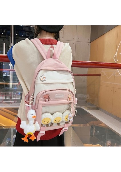 Sevimli Okul Çantası Bayan Lise Öğrencileri Ortaokul Öğrencileri Ilkokul Öğrencileri Büyük Kapasiteli Sırt Çantası Modaya Uygun (Yurt Dışından) modelleri