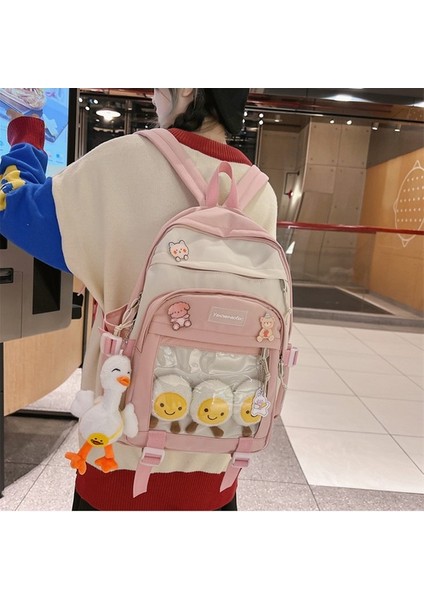 Sevimli Okul Çantası Bayan Lise Öğrencileri Ortaokul Öğrencileri Ilkokul Öğrencileri Büyük Kapasiteli Sırt Çantası Modaya Uygun (Yurt Dışından) indirimleri