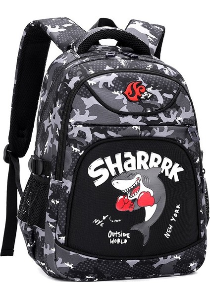 Lovehome Desen Baskılı Çocuk Sırt Çantası - Gri (Yurt Dışından) indirimleri