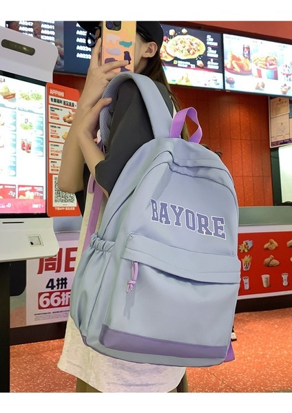 Basit Büyük Kapasiteli Okul Çantası Kadın Ortaokul Öğrencisi Sırt Çantası, Yüksek Değerli Rahat Üniversite Öğrencisi Sırt Çantası (Yurt Dışından) modelleri