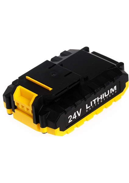 Şarjlı Matkap Vidalama Metal Dişli Çift Şanzıman Çift Akülü 24 V 5 Ah 24 Parça Set indirimleri