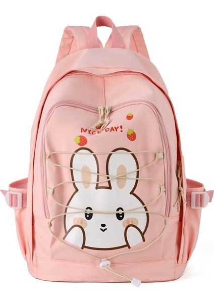 Basit ve Büyük Kapasiteli Rahat Sırt Çantası Yeni Moda Moda Okul Çantası Kişiselleştirilmiş Karikatür Baskı Öğrenci Sırt Çantası (Yurt Dışından)