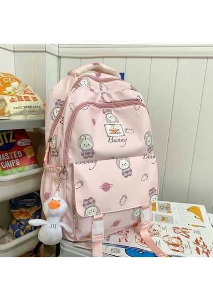 Ortaokul Okul Karikatür Sevimli Tatlı Kız Sırt Tavşan Kampüs Sırt Kız Çantası (Yurt Dışından) fiyatları