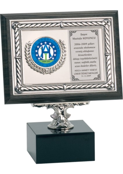 - Ahşap Plaketler - PL-088 B - 15X20 cm
