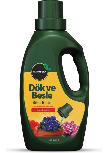Dök ve Besle Bitki Besini Sıvı, Tüm Saksı Bitkileri Için Sağlıklı Büyüme ve Güçlü Gelişim