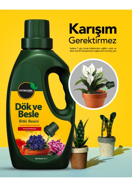 Dök ve Besle Bitki Besini Sıvı, Tüm Saksı Bitkileri Için Sağlıklı Büyüme ve Güçlü Gelişim modelleri