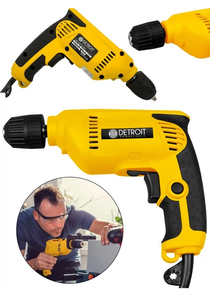 Usa Detroitpowertools 10MM Vidalama Matkap Sarı