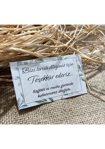 Teşekkür Kartı (5,2 * 8,2 Cm) 50 Adet modelleri
