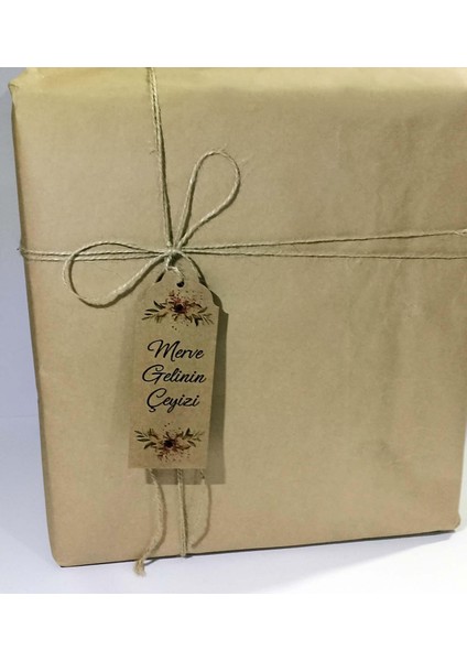 Çeyiz Kartı (Isim Baskılı Çeyiz Etiketi) 12 Adet Karton ( 6,5 X17 Cm) fiyatları