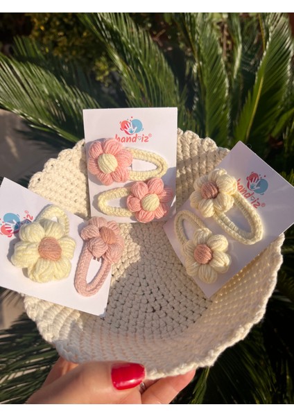 Amigurumi Papatya Çıtçıtlı Toka