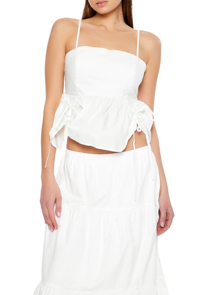 Poplin Fırfırlı Bluz modelleri