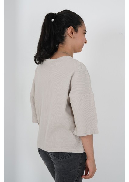 Kız Çocuk Pıtırcık Kumaş Bisiklet Yaka Tshirt fırsatları