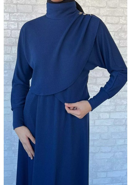 Kadın Omuz Düğme Detaylı Bluz Etek Tesettür Ikili Takım P-00013667 modelleri