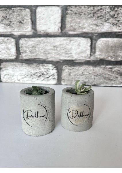 Beton Saksı Ikili Set